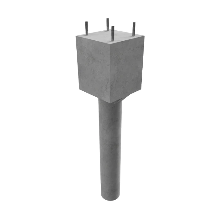 Фундамент серии 3.407.9-146 под стойки контактной сети ФСА-3-5